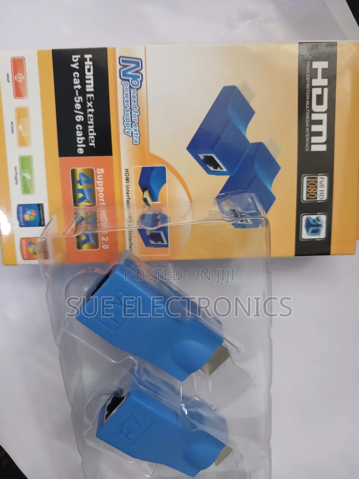 30m Hdmi Extender Over Cat5/Cat6 Rj45 Network Cable Adapter