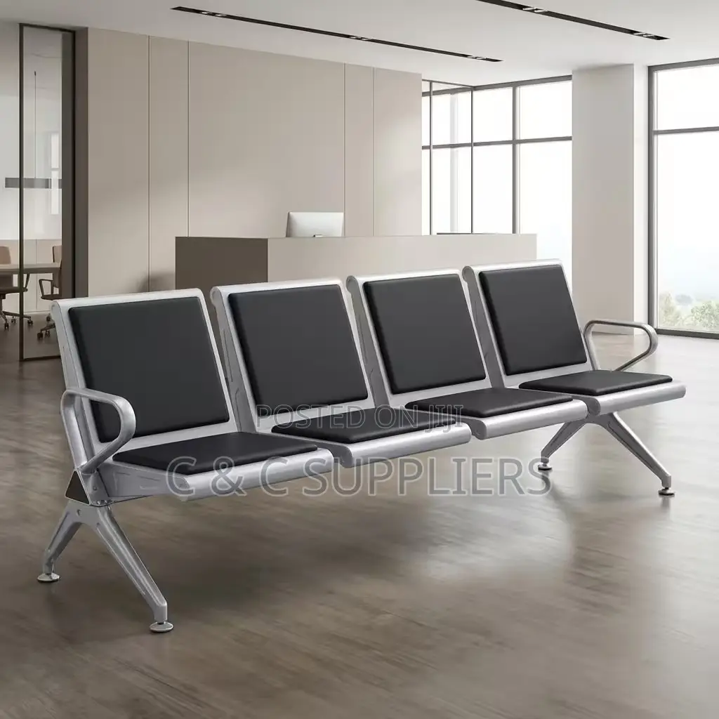 4-Link Padded Office Bench