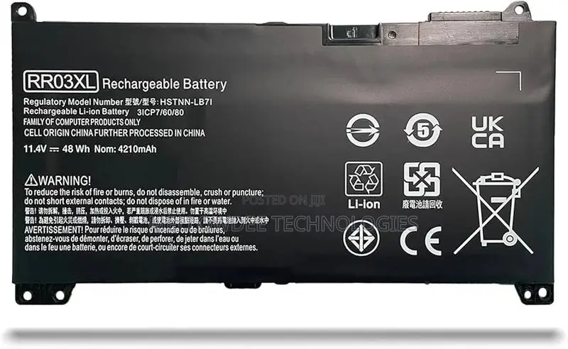 Rr03xl (Replacement) Laptop Battery – Long-Lasting Power Solution