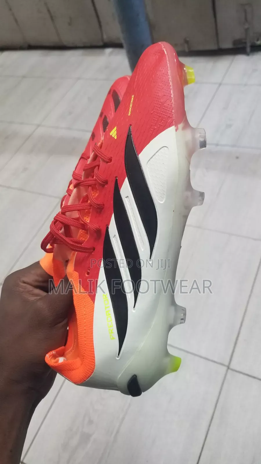 Predator Boots White Red