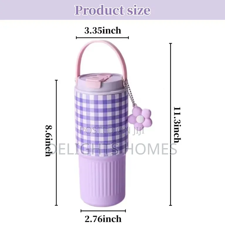 Stainless Steel Checked Tumbler_haw