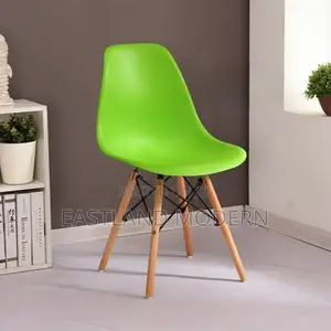 Solid Green Eames Chairs