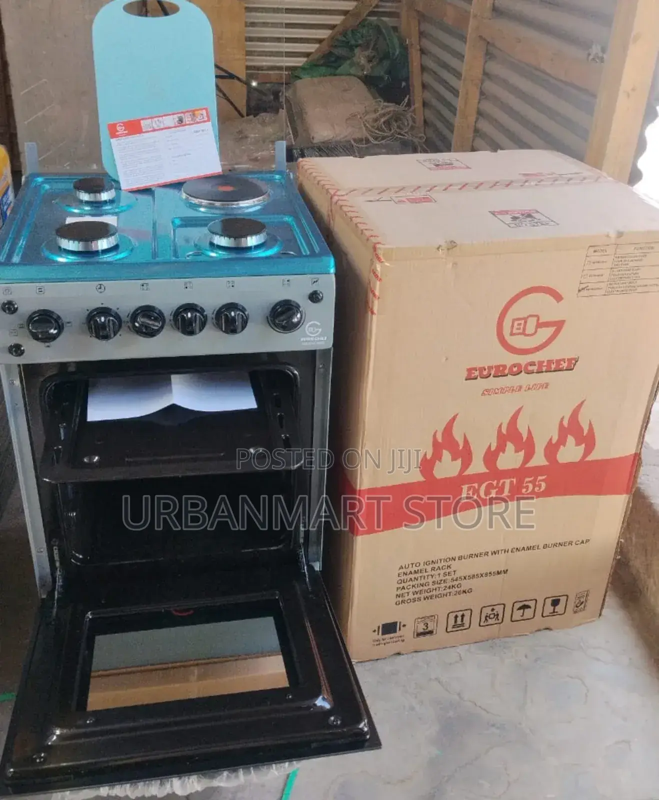 Eurochef 3+1 Cooker With Rotisserie and Timer Function, Electric Oven