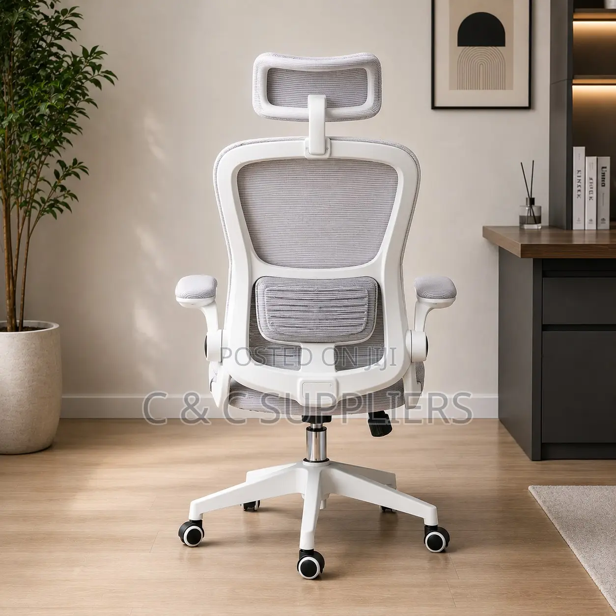 White Ergonomic Modern Office Chair