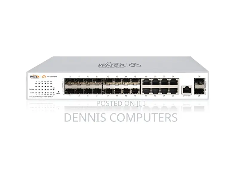 Wi-Tek Manageable L2 Fibre Switch Wi-Cgs5026