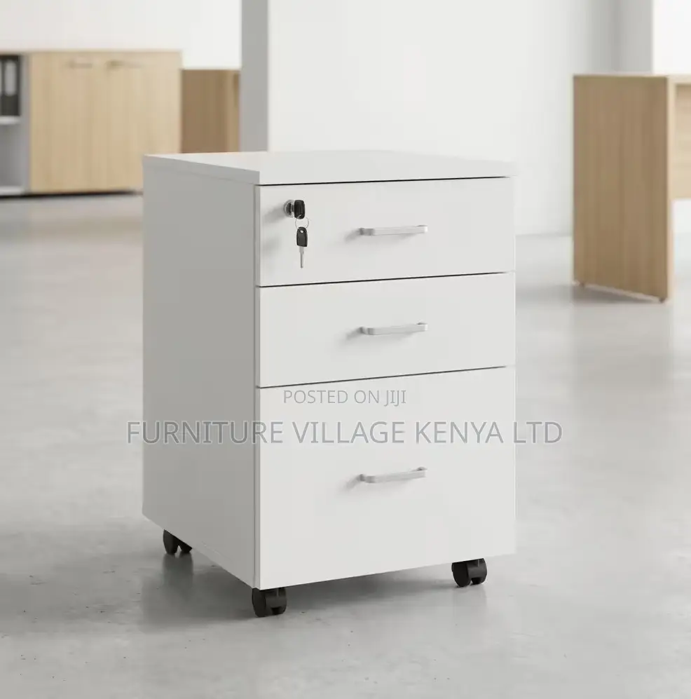 3-Drawer Lockable Pedestal Cabinet