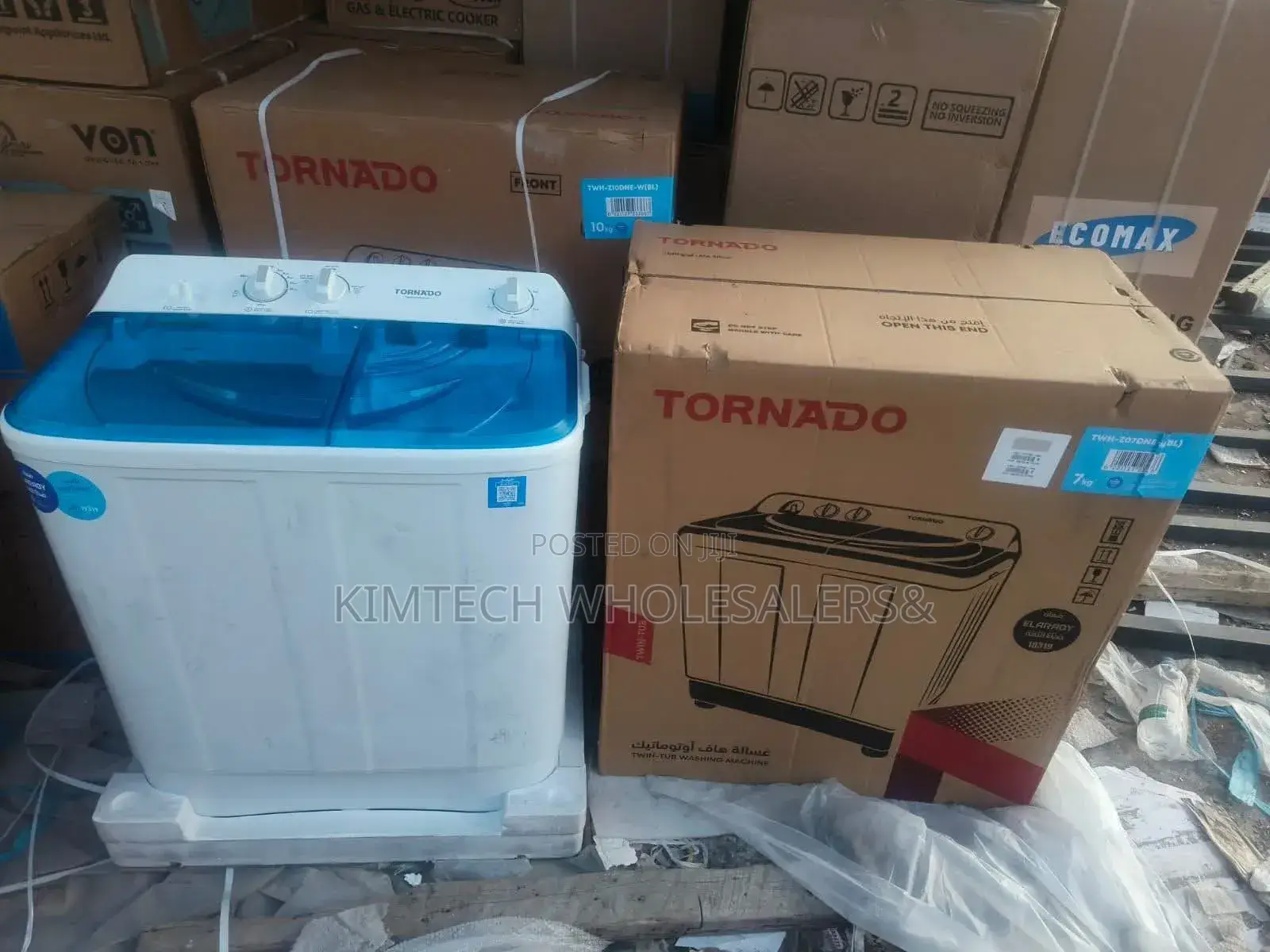 10kgs Tornado Twin Tub Washing Machine