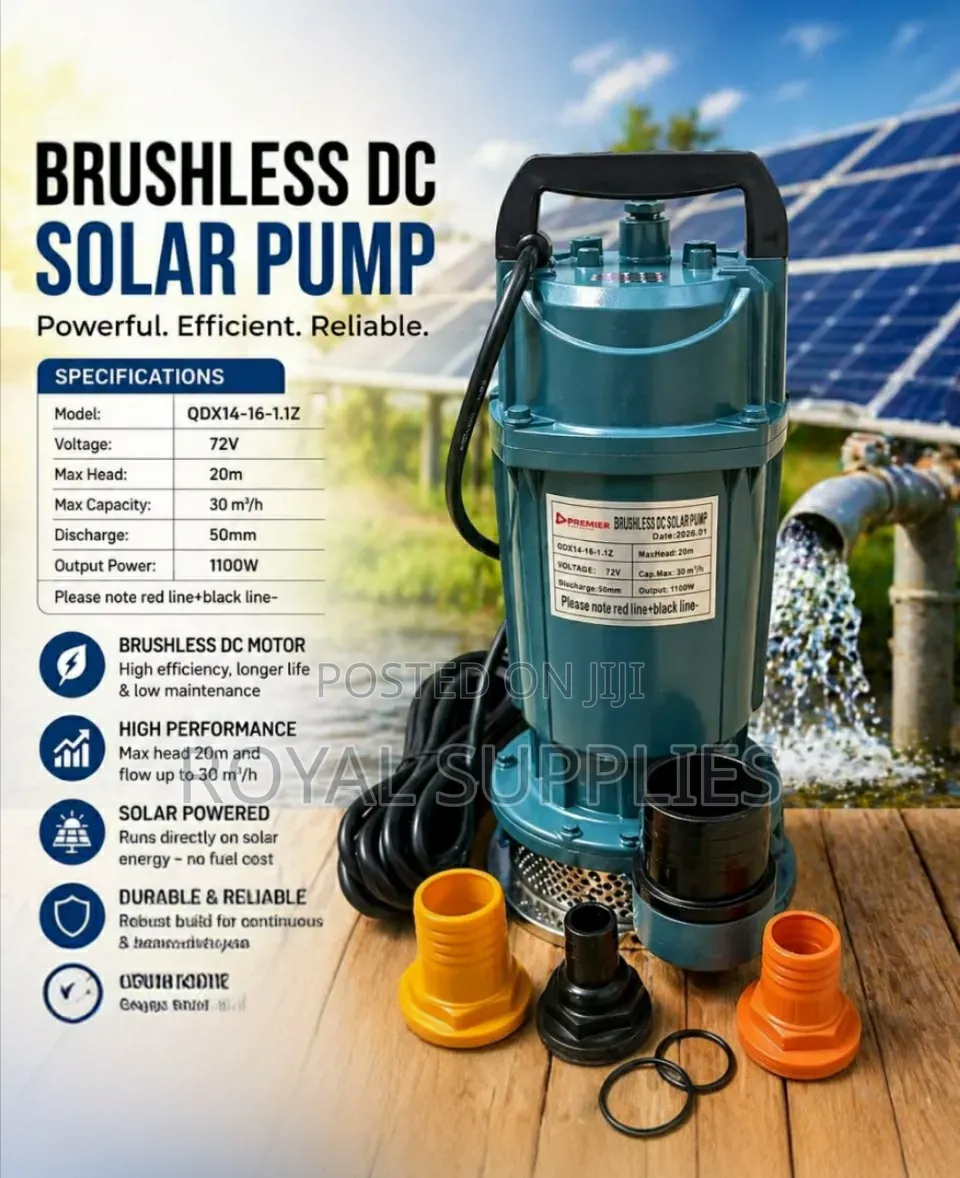 Premier Brushless QDX 20m Solar Submersible Water Pump