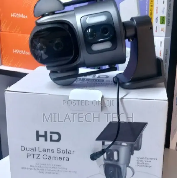 Ubox 6mp Dual Lens Outdoor CCTV – 4g Connectivity, Full-Color Night