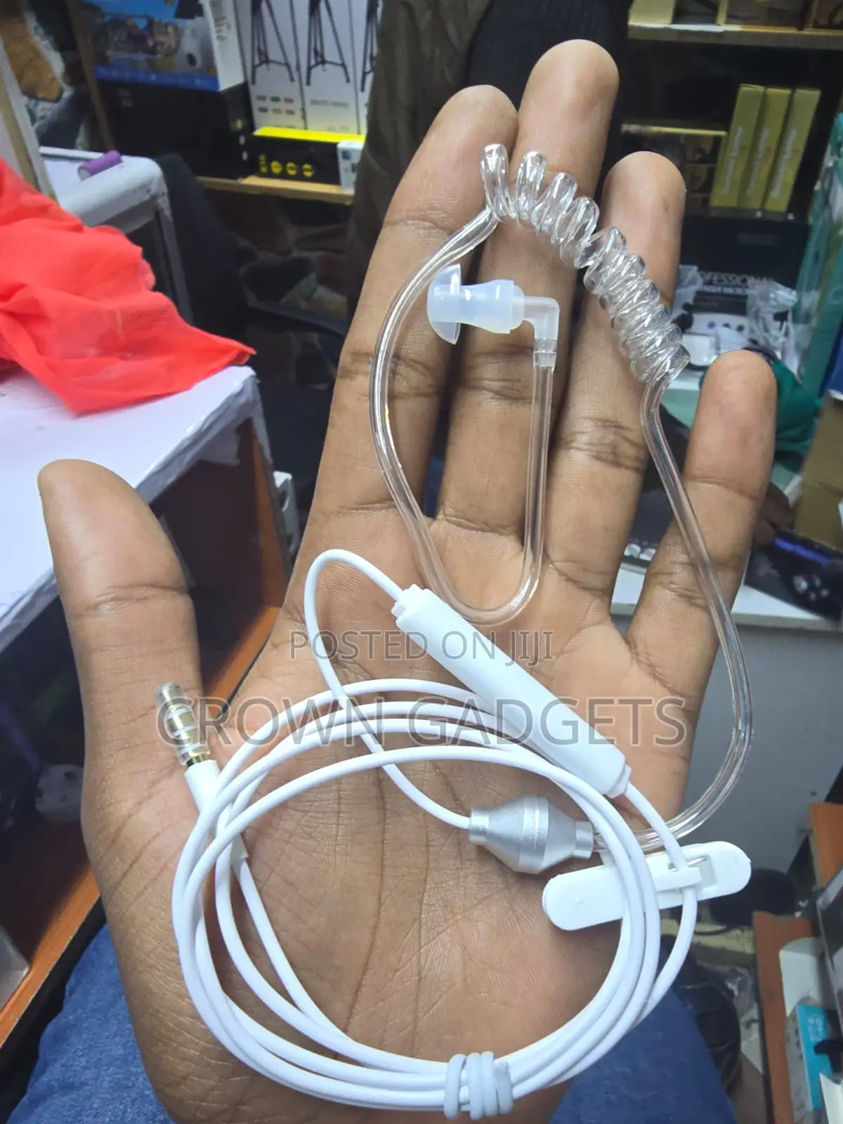 3.5mm Fbi Air Tube Headset With Mic for Calls and Music
