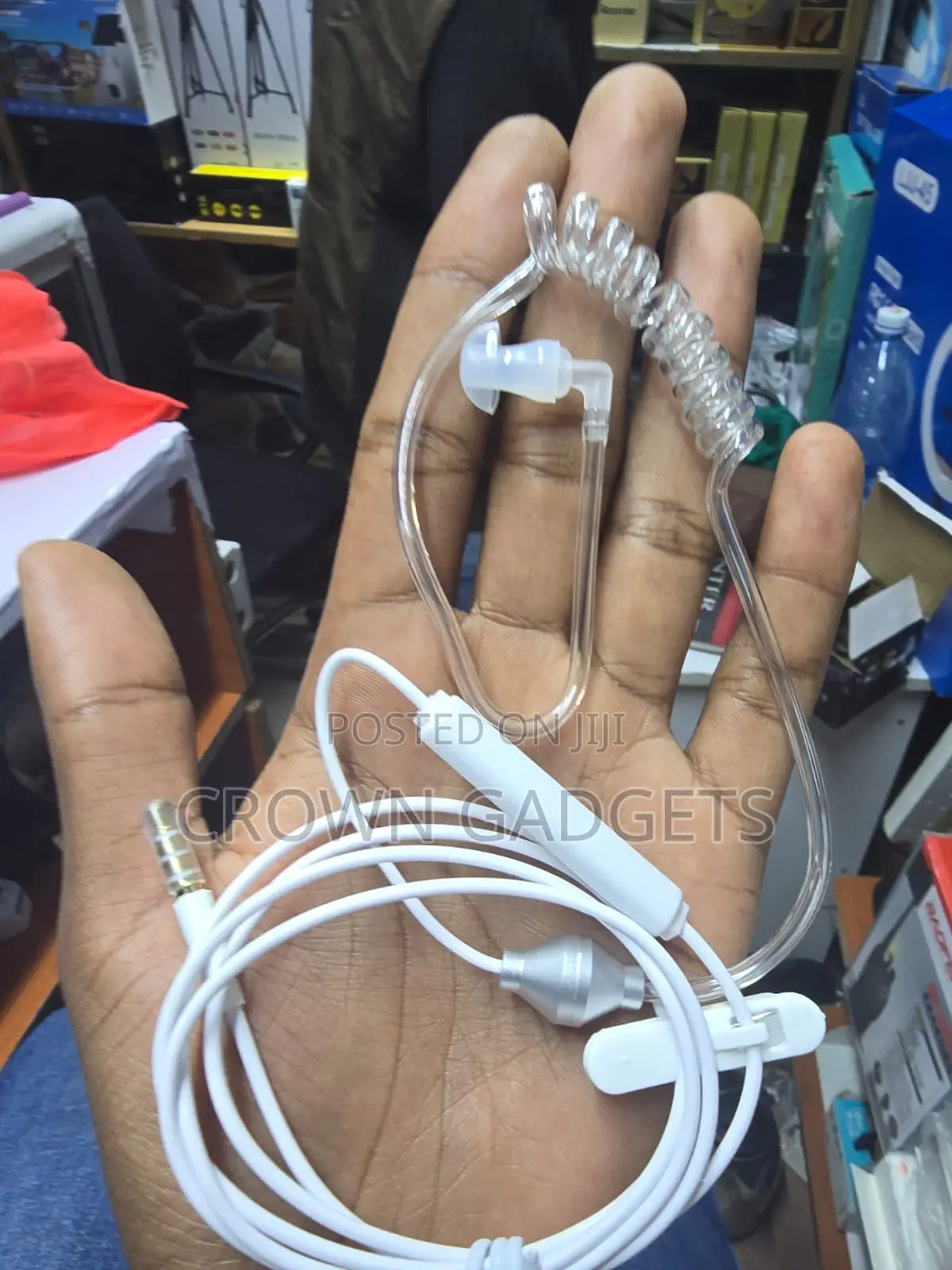 3.5mm Fbi Air Tube Headset With Mic for Calls and Music
