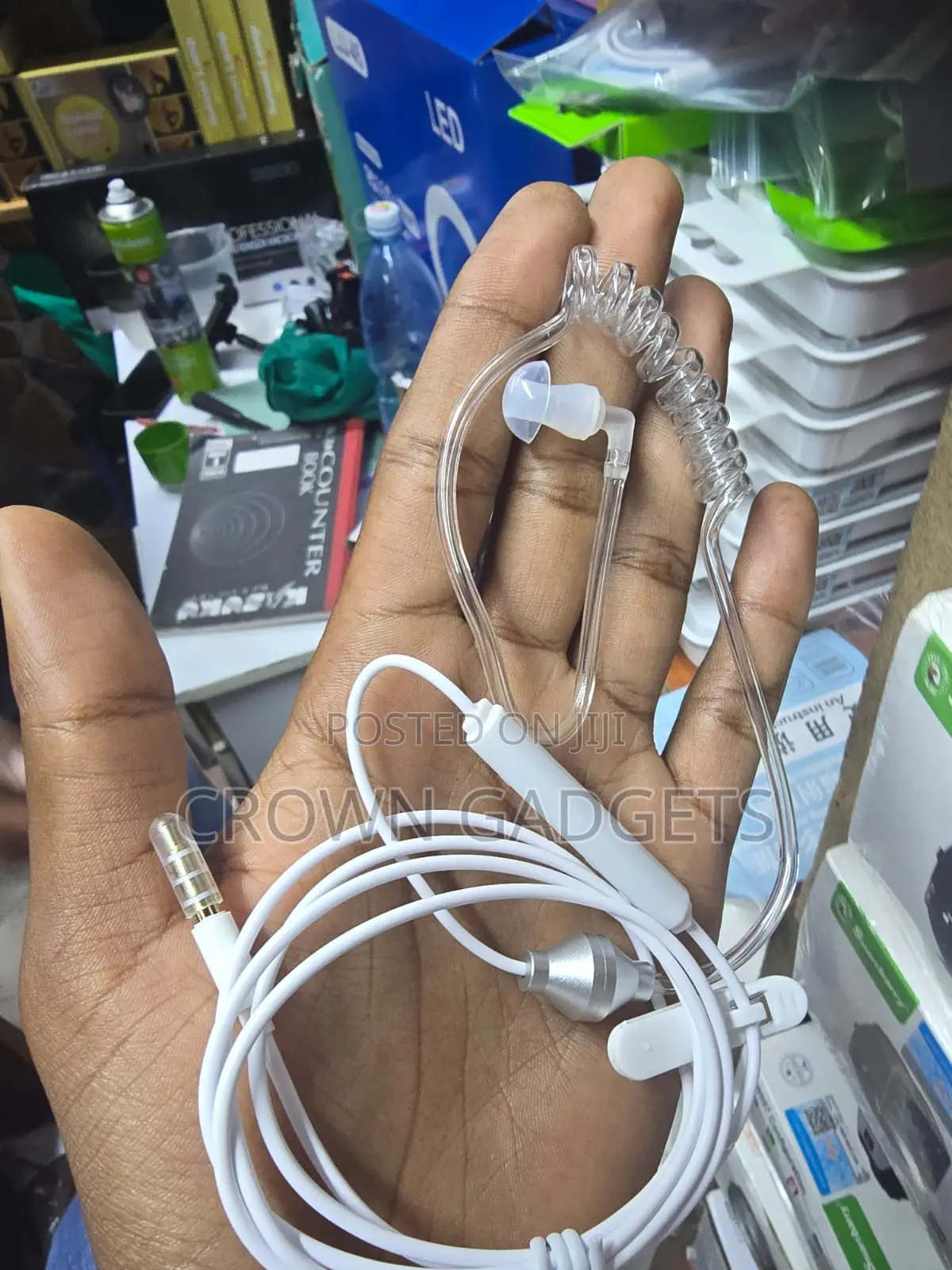 Anti Radiation Fbi Air Tube Earphones With Silicone Earbud