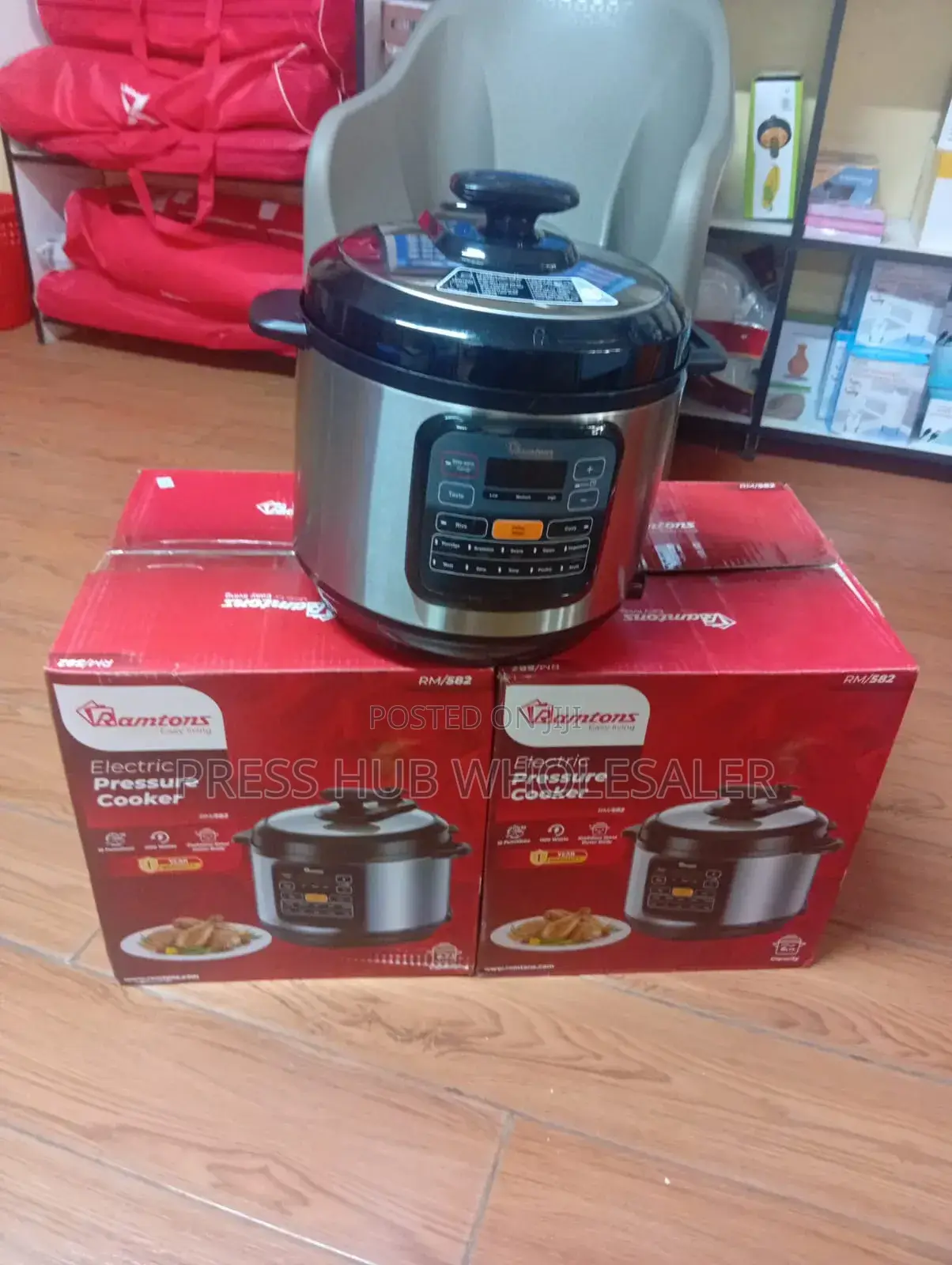 Ramtons 6l Multi-Cooker (Rm/582) – Fast 1100w Digital Pressure Cooker