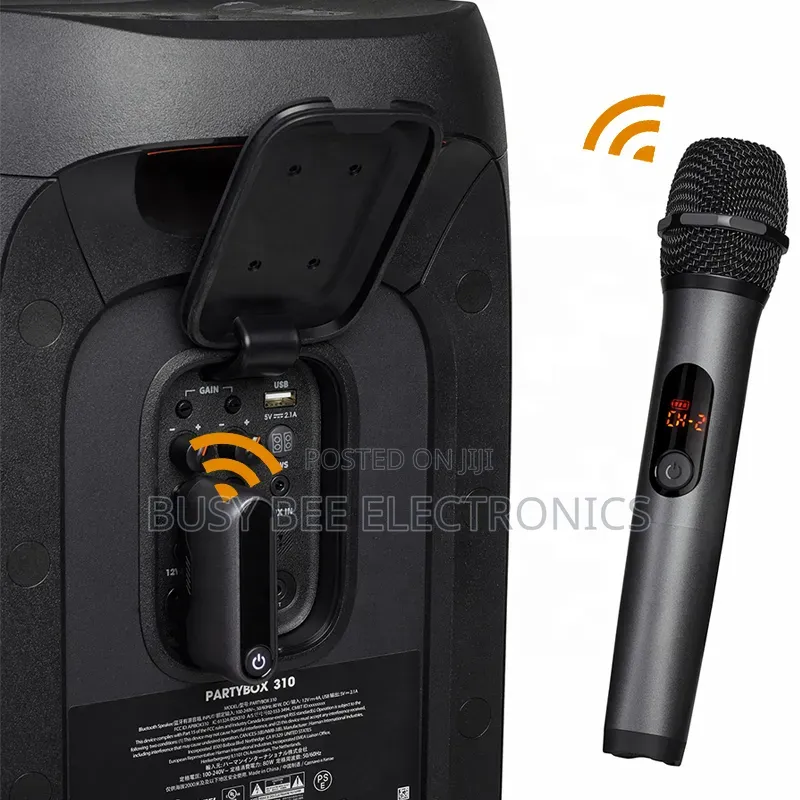 J 301jbl Noise Cancel Rechargeable Uhf Karaoke Mic for Stage Sing