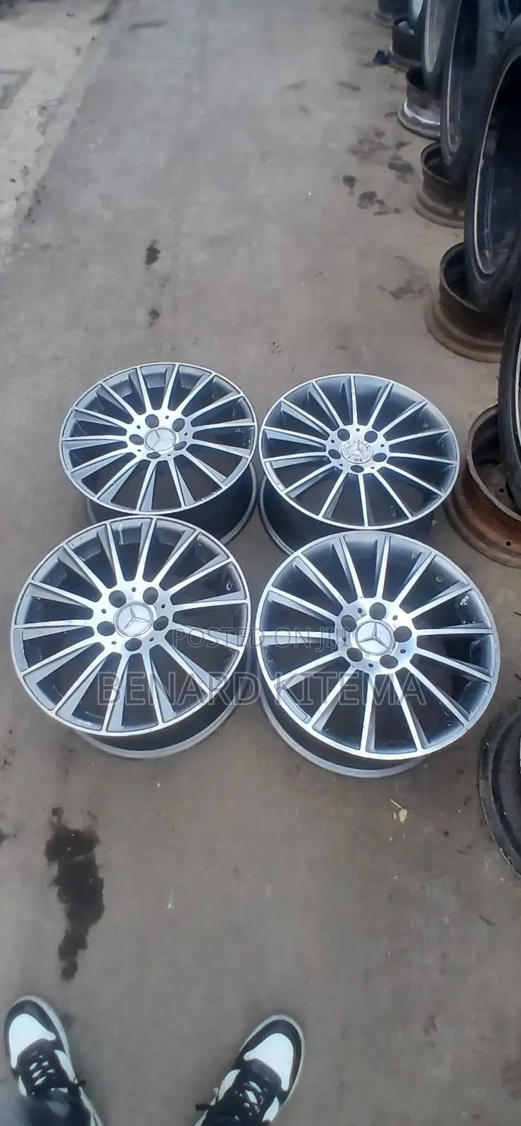 Grey Rims Size 17" for Mercedes Benz Both C and E Class Series.