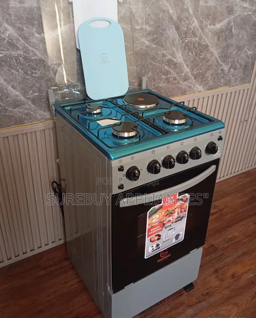Eurochef Free Standing Cooker 3 Gas Burners + 1 Electric Plate