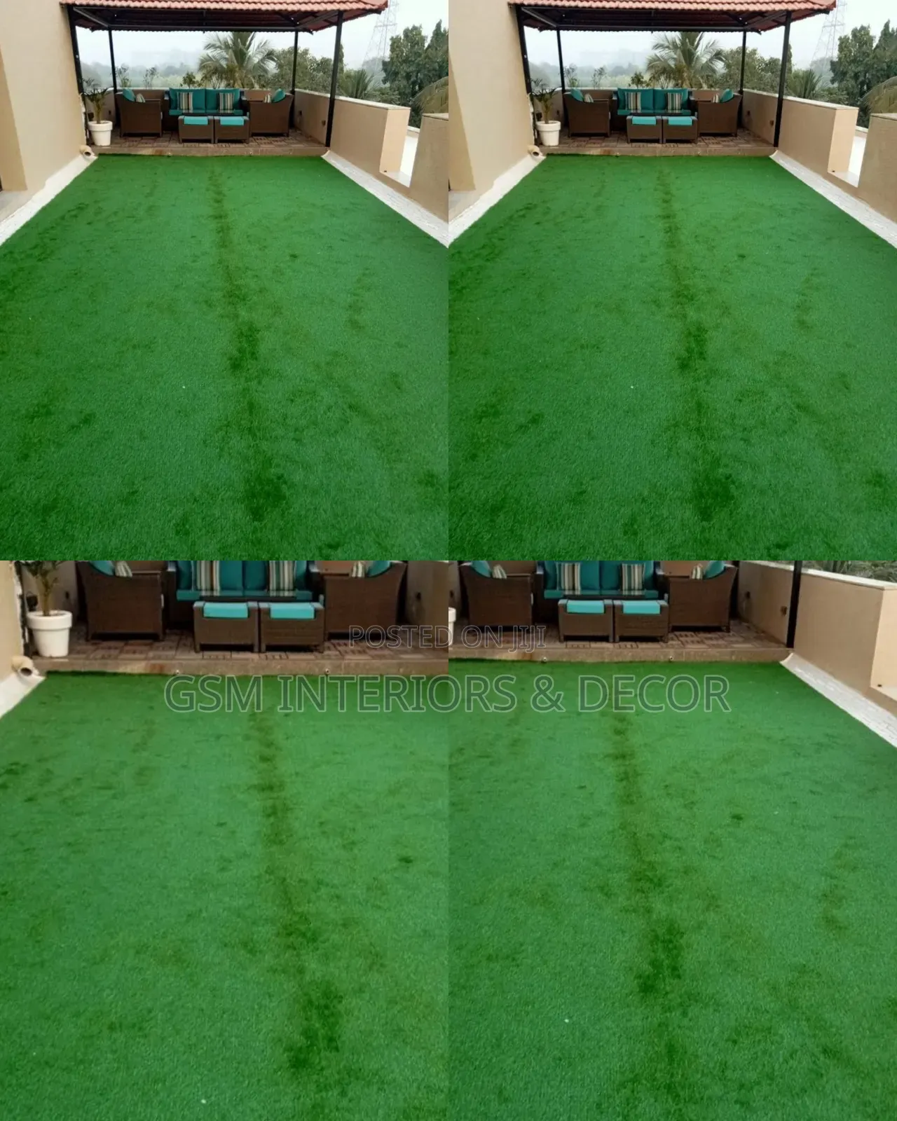 Artificial Green Grass Carpets in Modern Interiors
