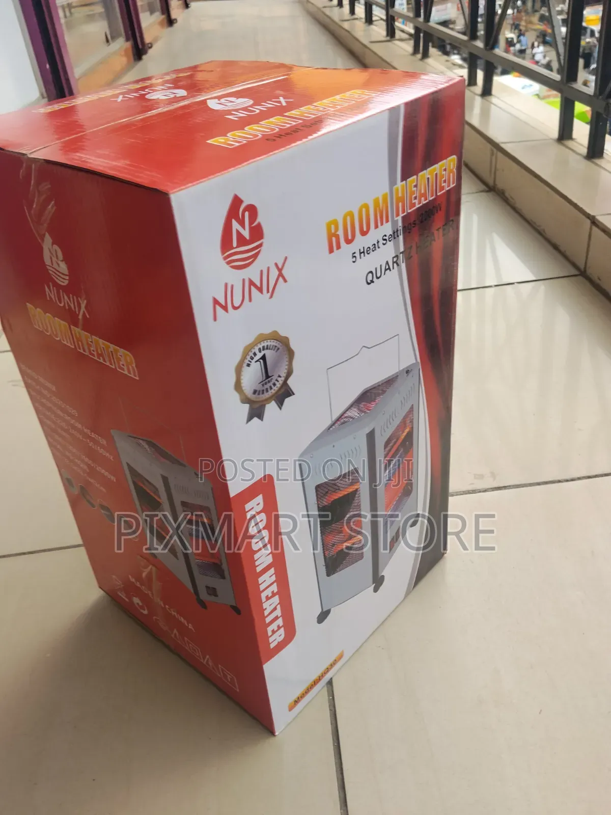 Nunix Hq30 360° Quartz Room Heater With 5 Heat Settings