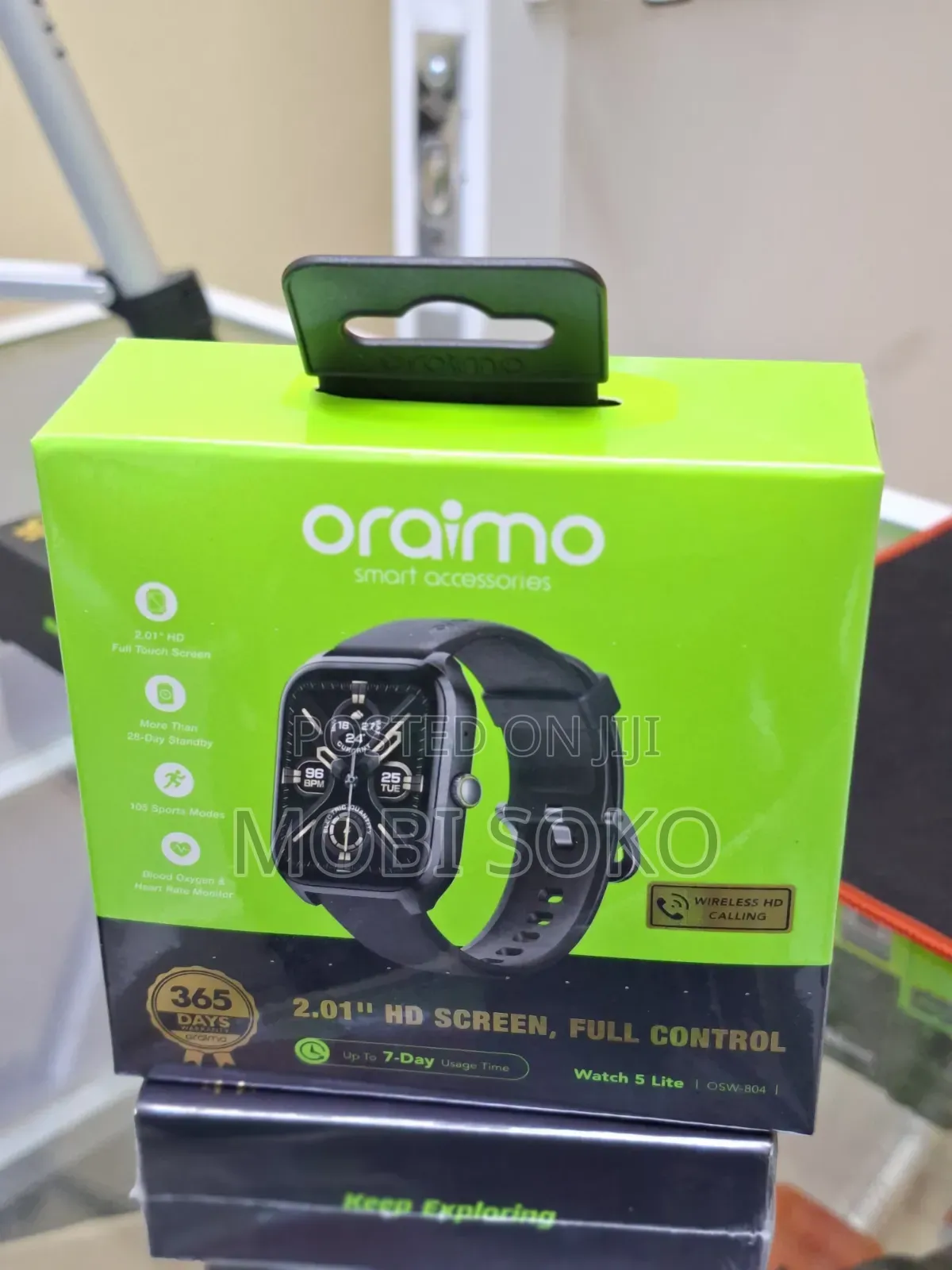 Oraimo Watch 5 Lite 2.01" Hd Ip68 Smart Watch