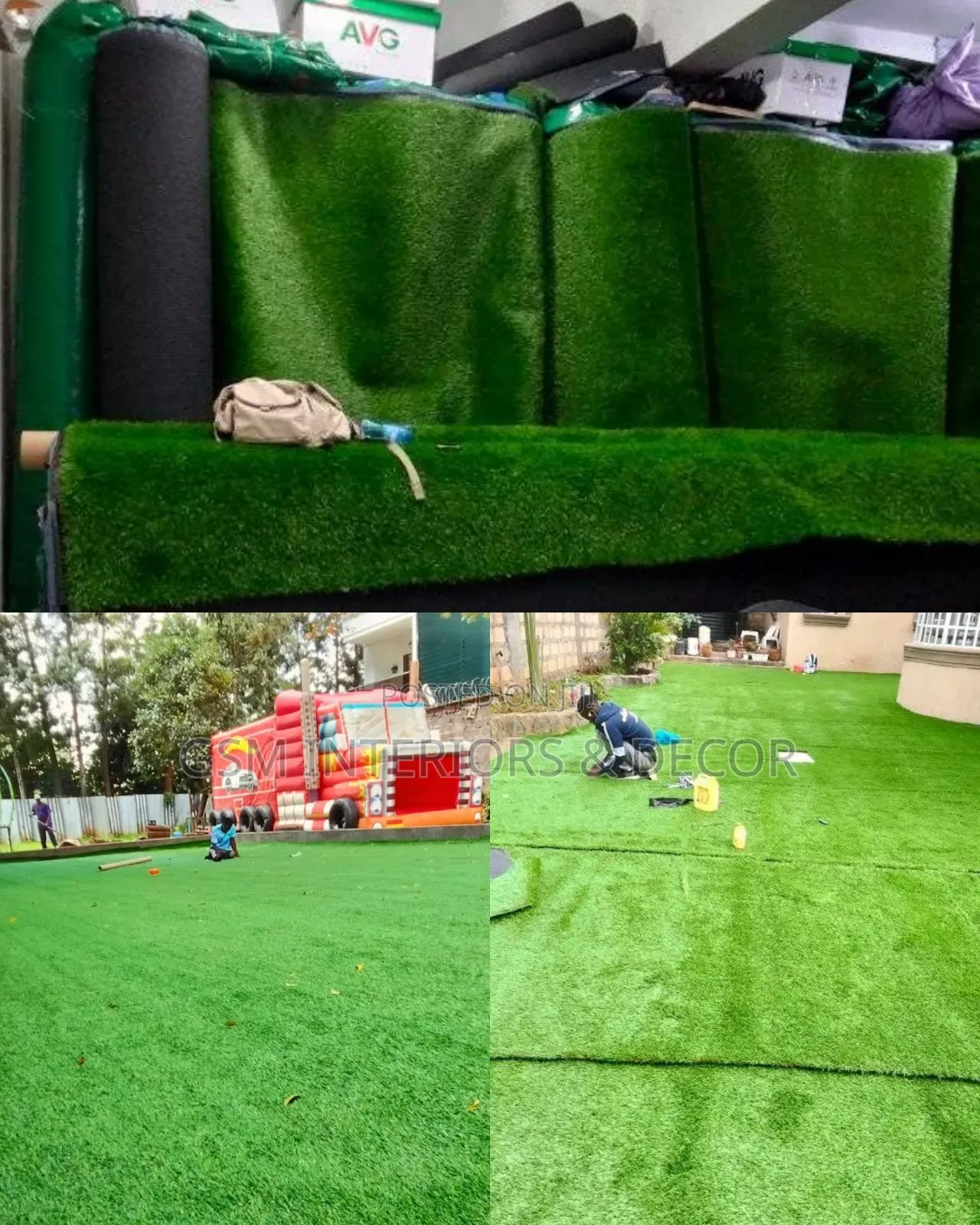 Artificial Dark Green Grass Carpets in Retail and Wholesale