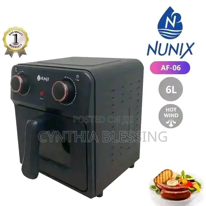 Nunix Electric Air-Fryer!
 Crisp Guilt-Free.