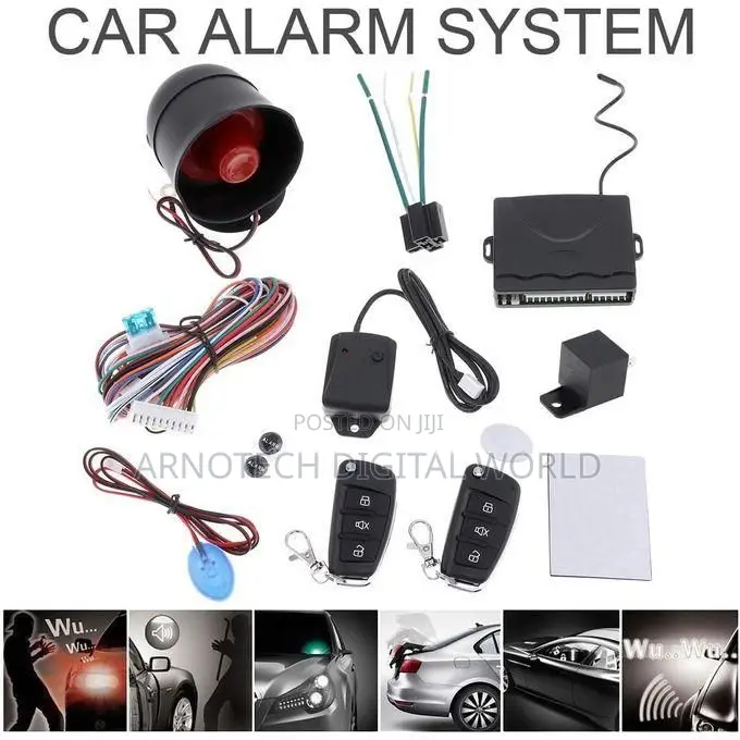 Car Remote Burglar Alarm With Engine Cutout