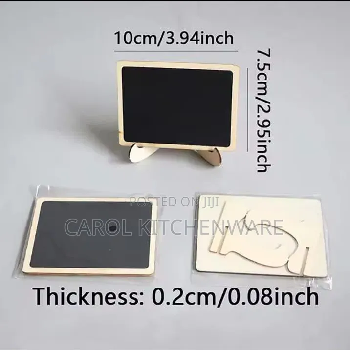10 Pc Mini Wooden Blackboard Set