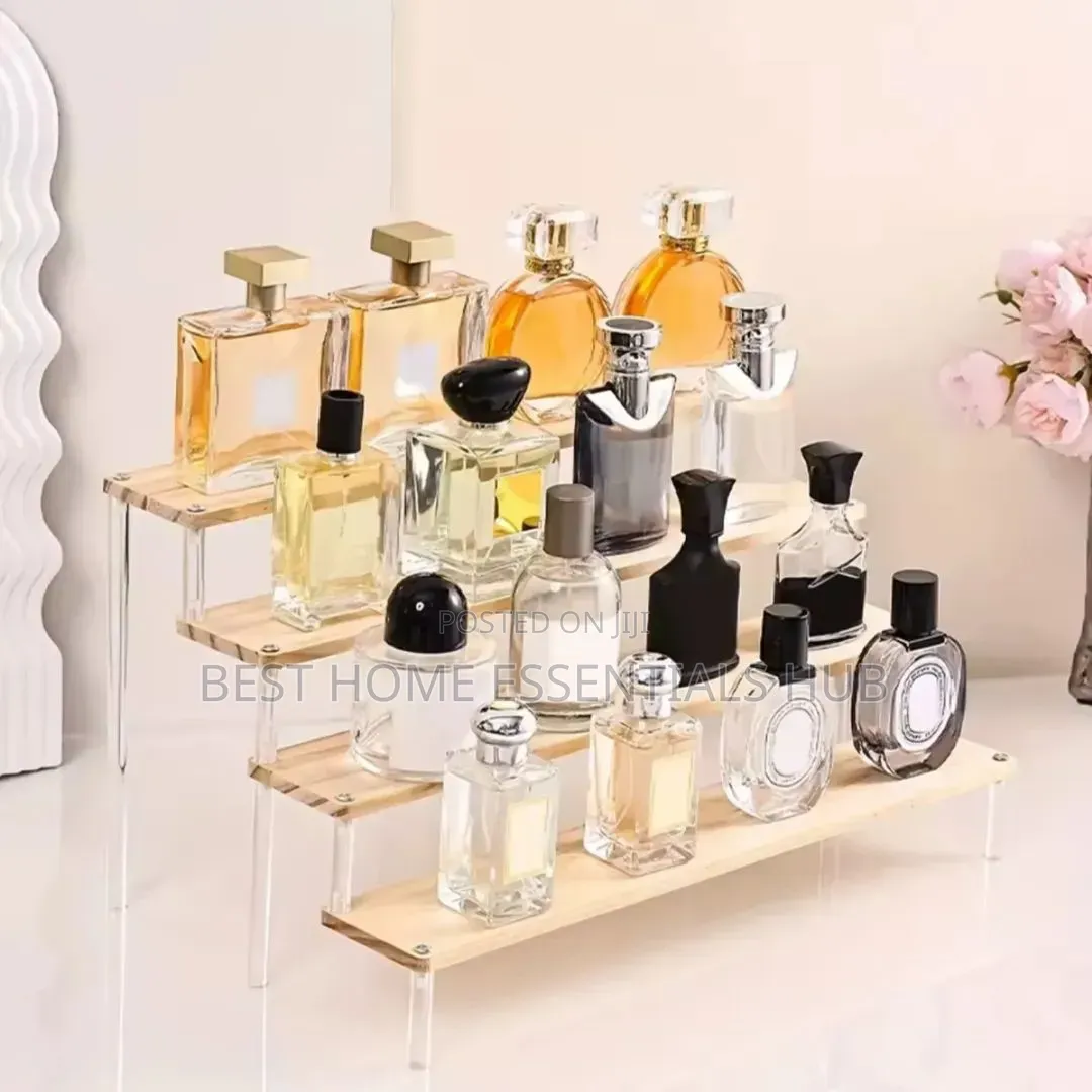 *4-Tier Wooden Acrylic Perfume Display Stand*