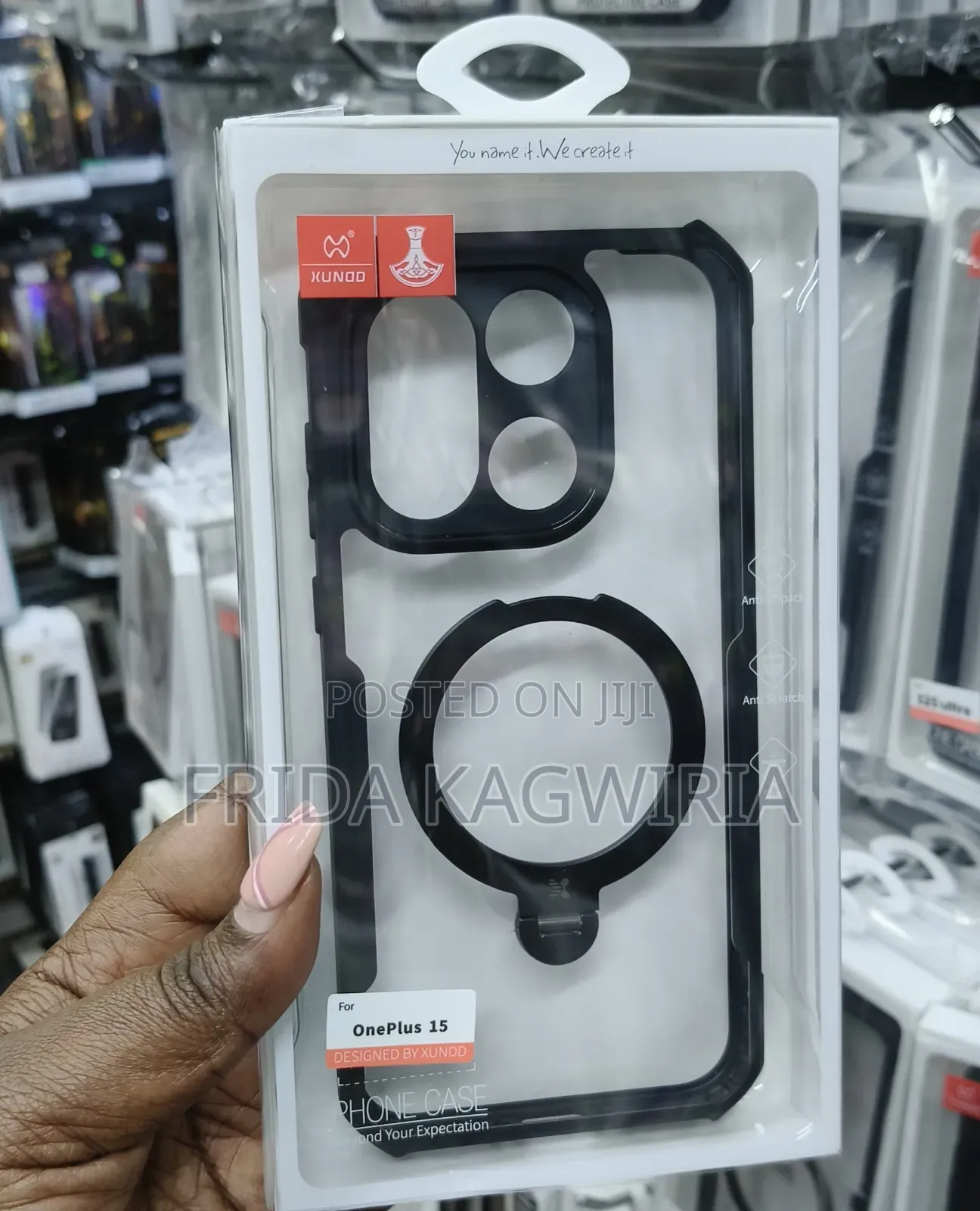 Oneplus 15 Xundd Back Cover With 3600 Rotating Magnetic Sta