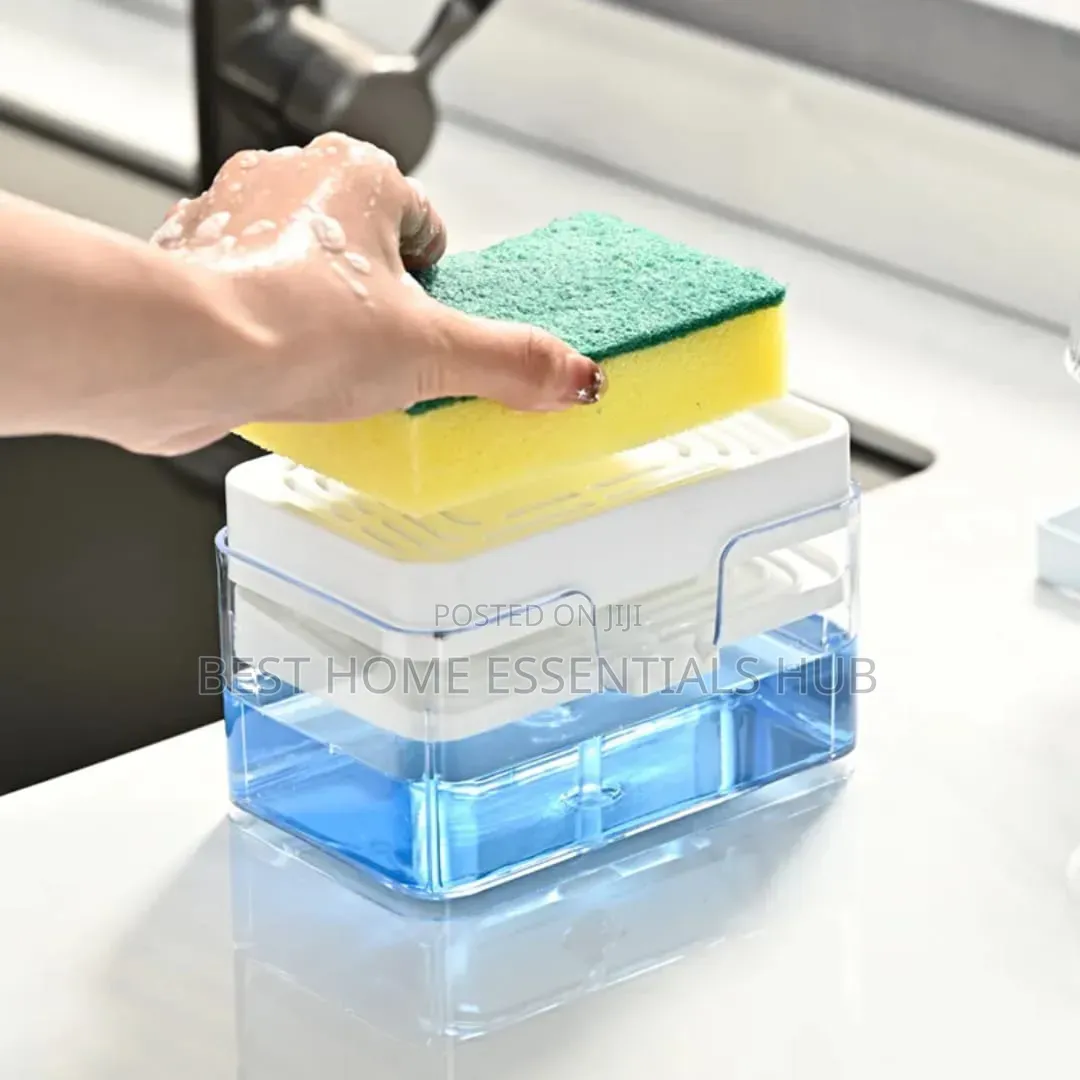 *Creative Kitchen Sink Drain Soap Dispenser With Sponge
