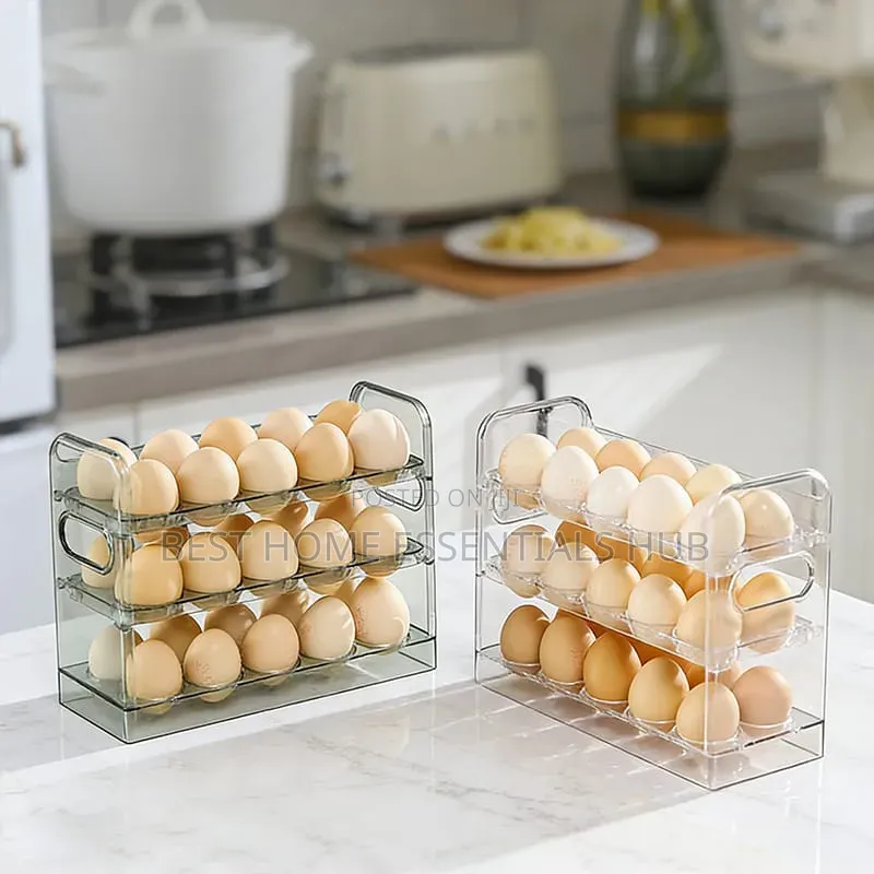*30 Grid Egg Storage Box* Fridge Door Egg Holder