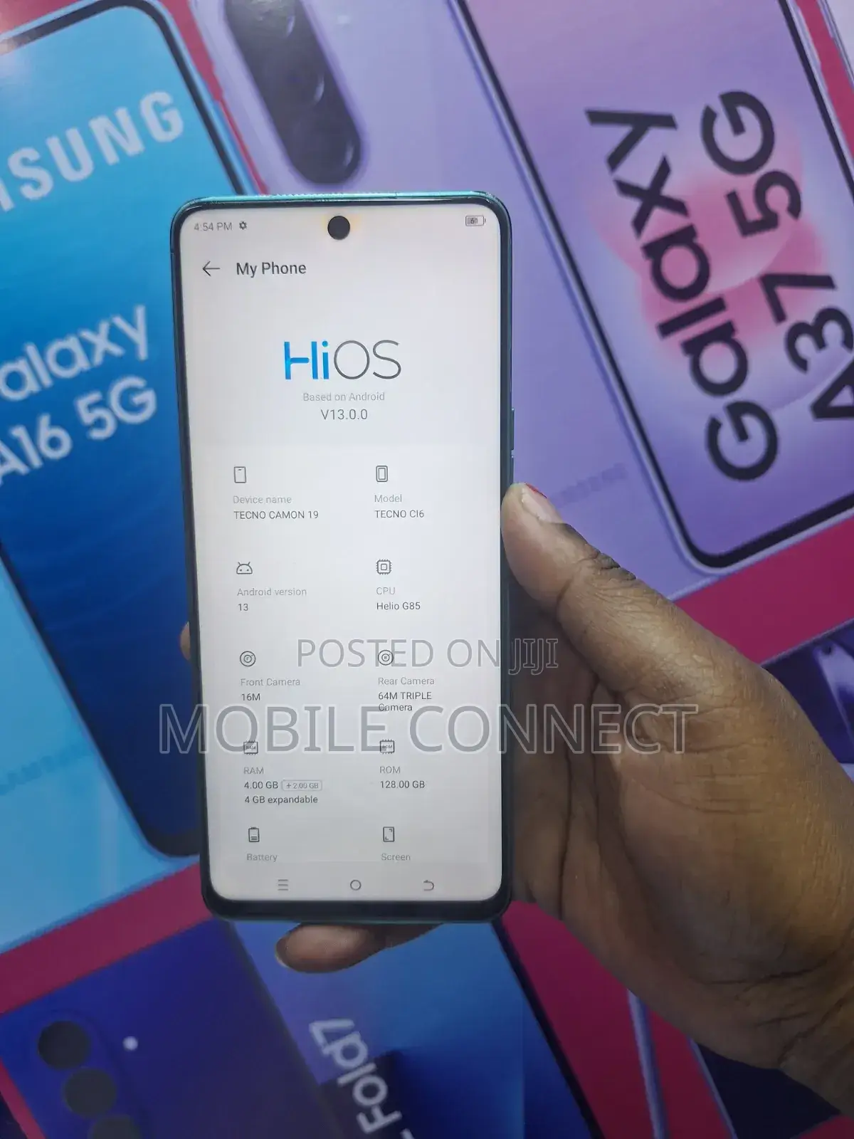 Tecno Camon 19 128 GB Blue