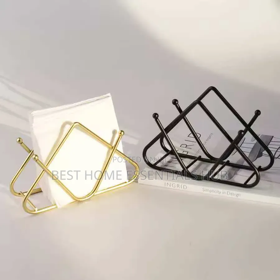*Premium Tabletop Decorative Metal Tissue / Napkin Holder
