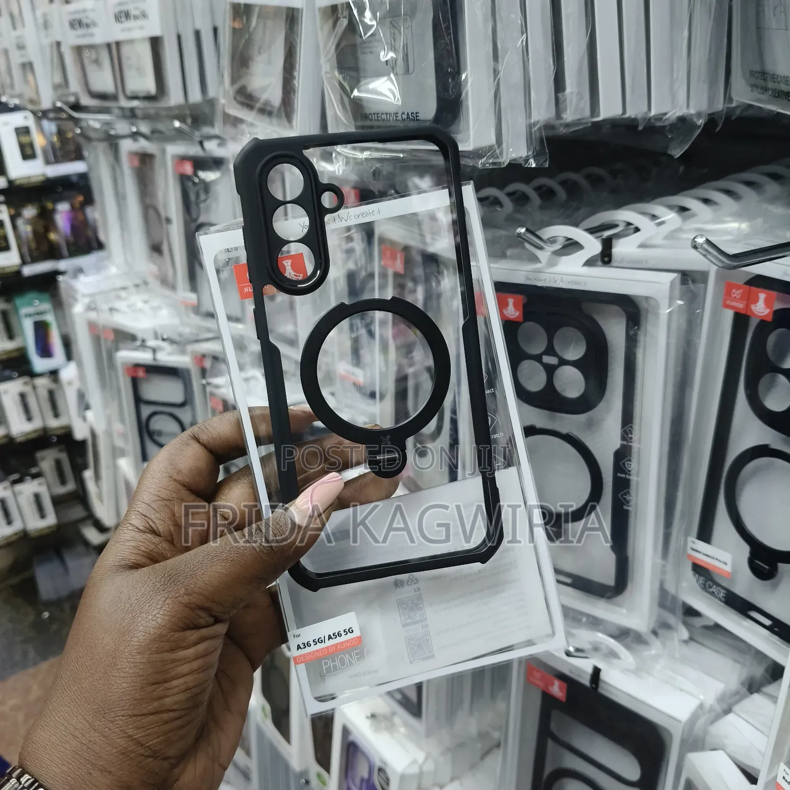 Samsung A37 Xundd Back Cover With Magnetic Rotating Stand