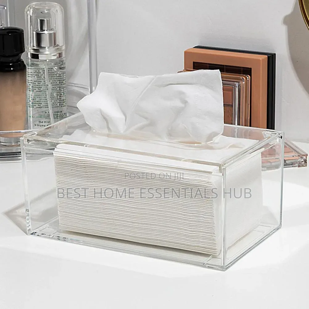 *Clear Acrylic Tissue Box/Serviette Holder