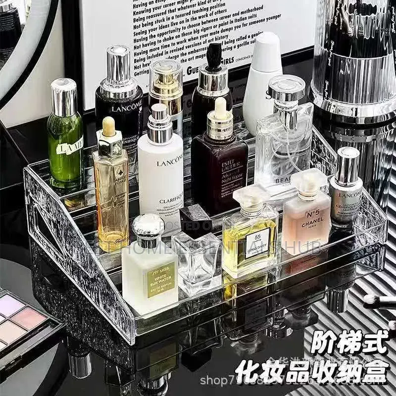 *3 Tier Clear Acrylic Perfume Stand/ Countertop Skincare Organizer