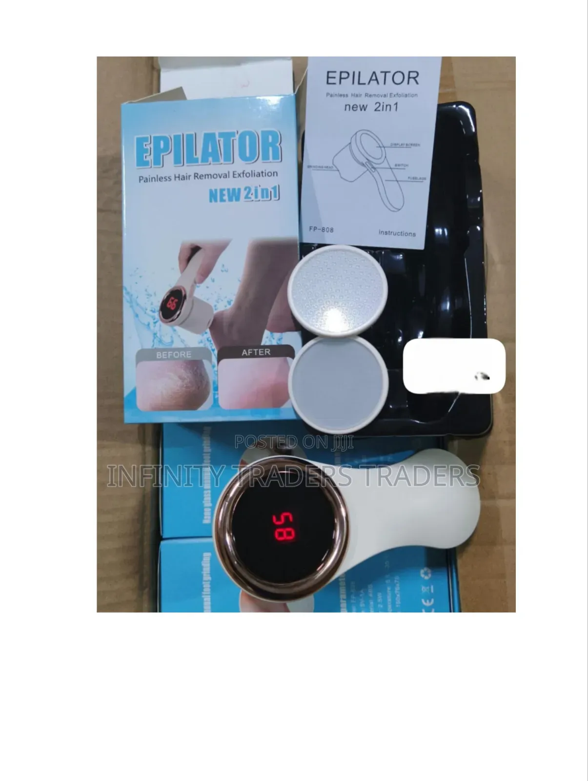 Rechargeable Nano Glass 2in1 Epilator Painless Hair Removal