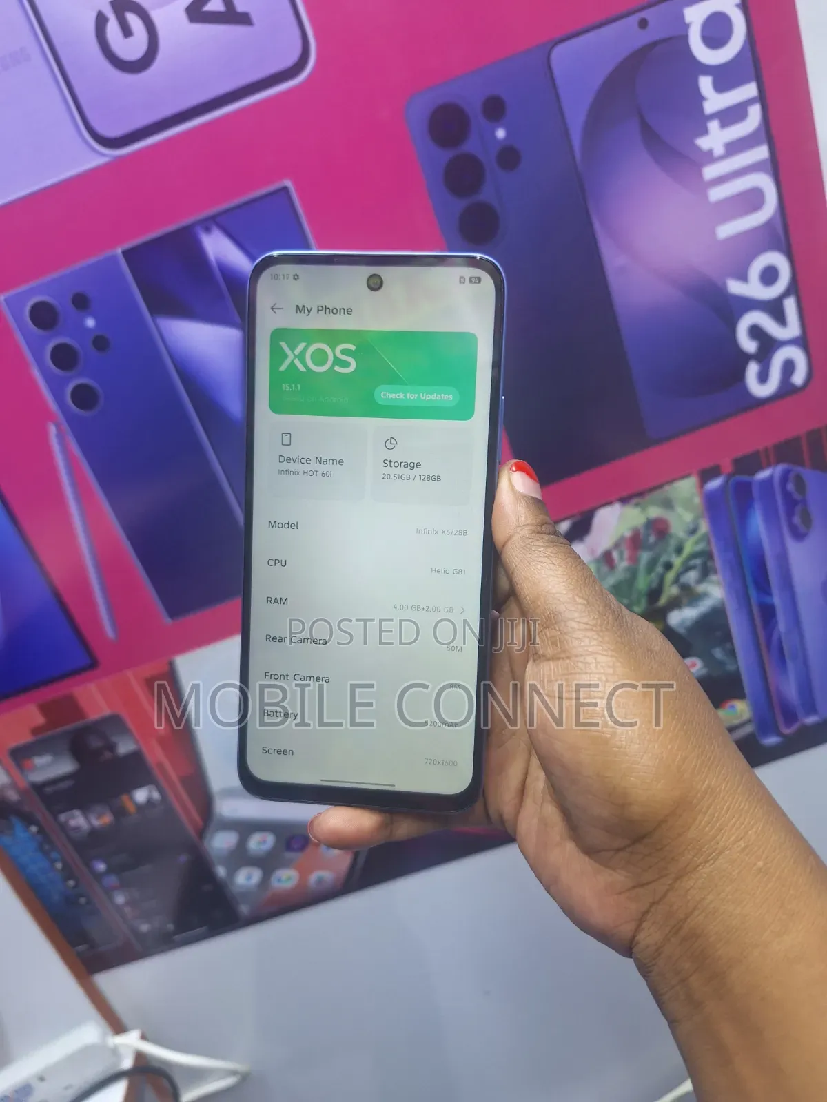 New Infinix Hot 60i 128 GB Blue