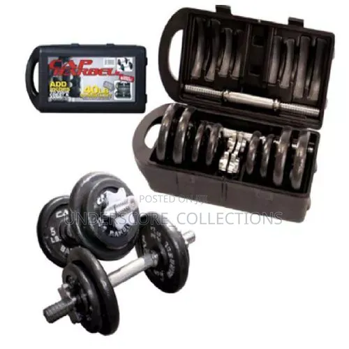 20kg Adjustable Cast Iron Dumbbell Set