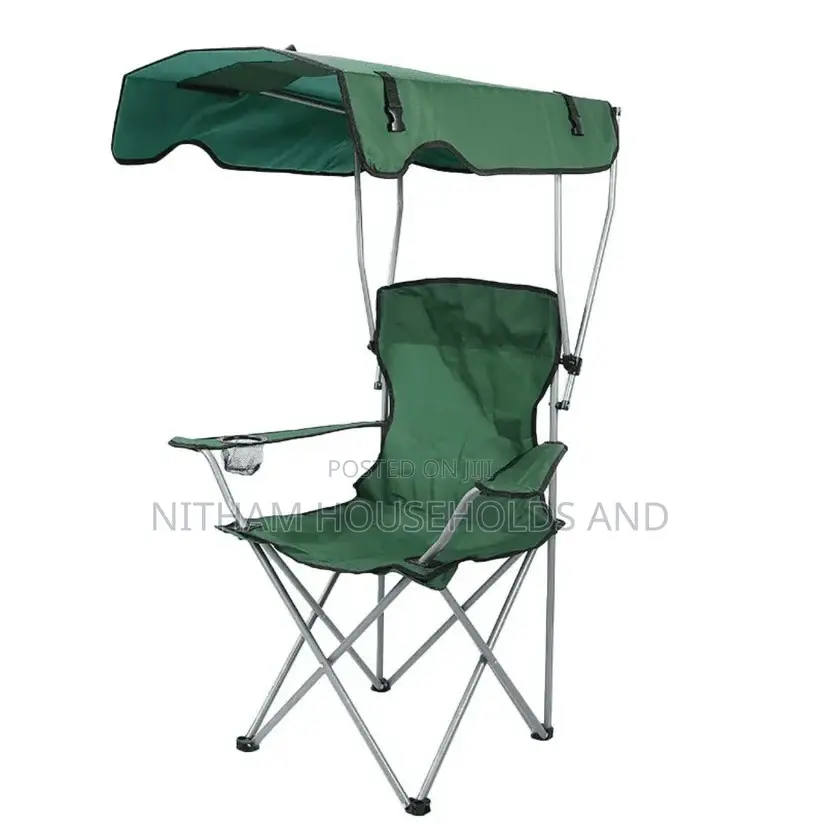 Heavy Duty Foldable Camping Chair With Canopy – Multiple Colors