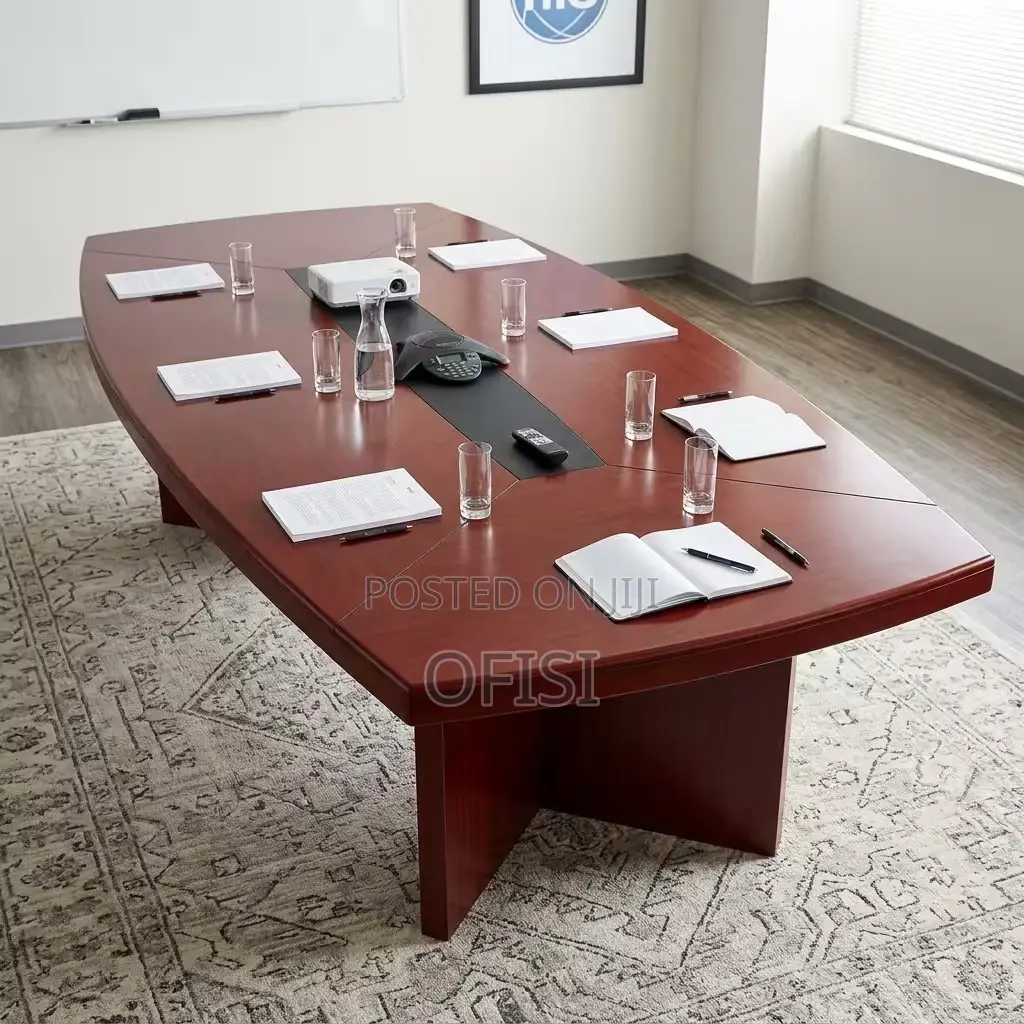 Boardroom Table; 240cm Executive Mahogany Boardroom Table