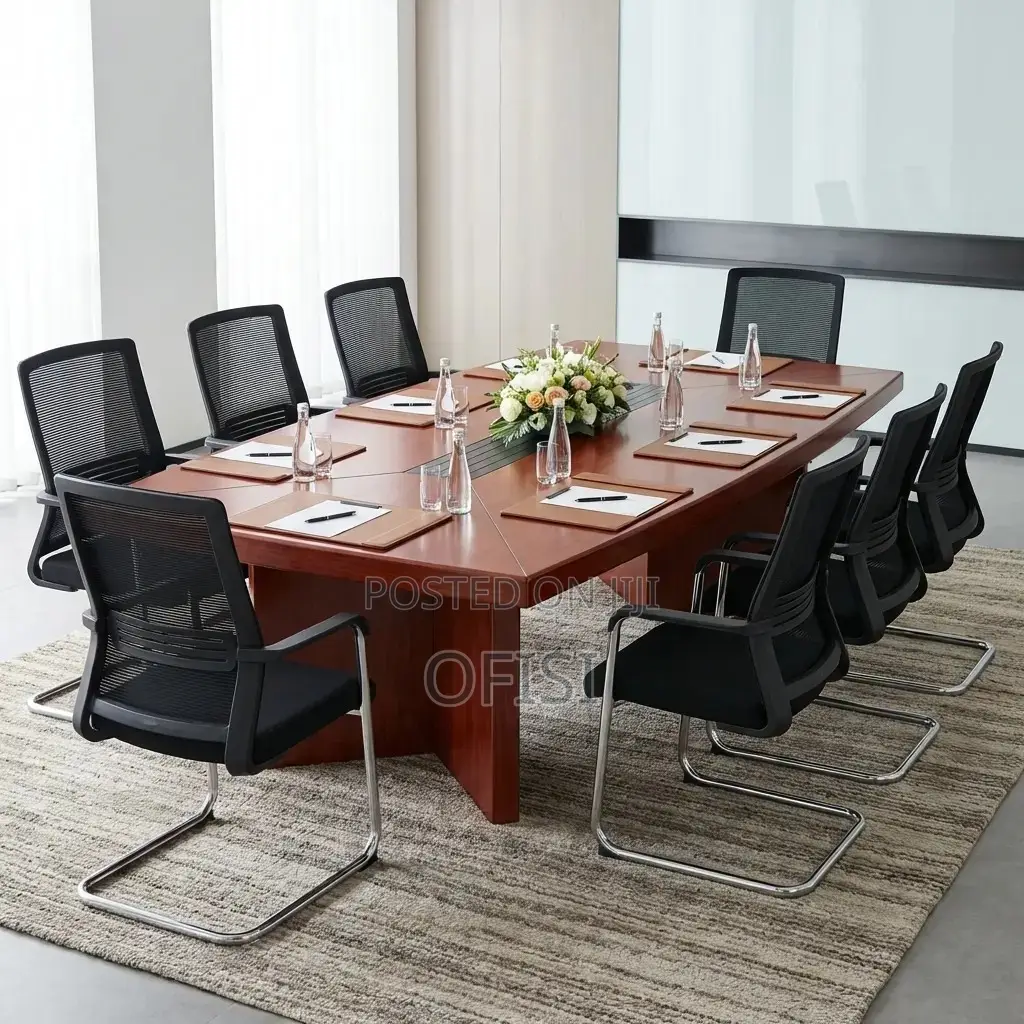 Boardroom Table; 240cm Executive Mahogany Boardroom Table