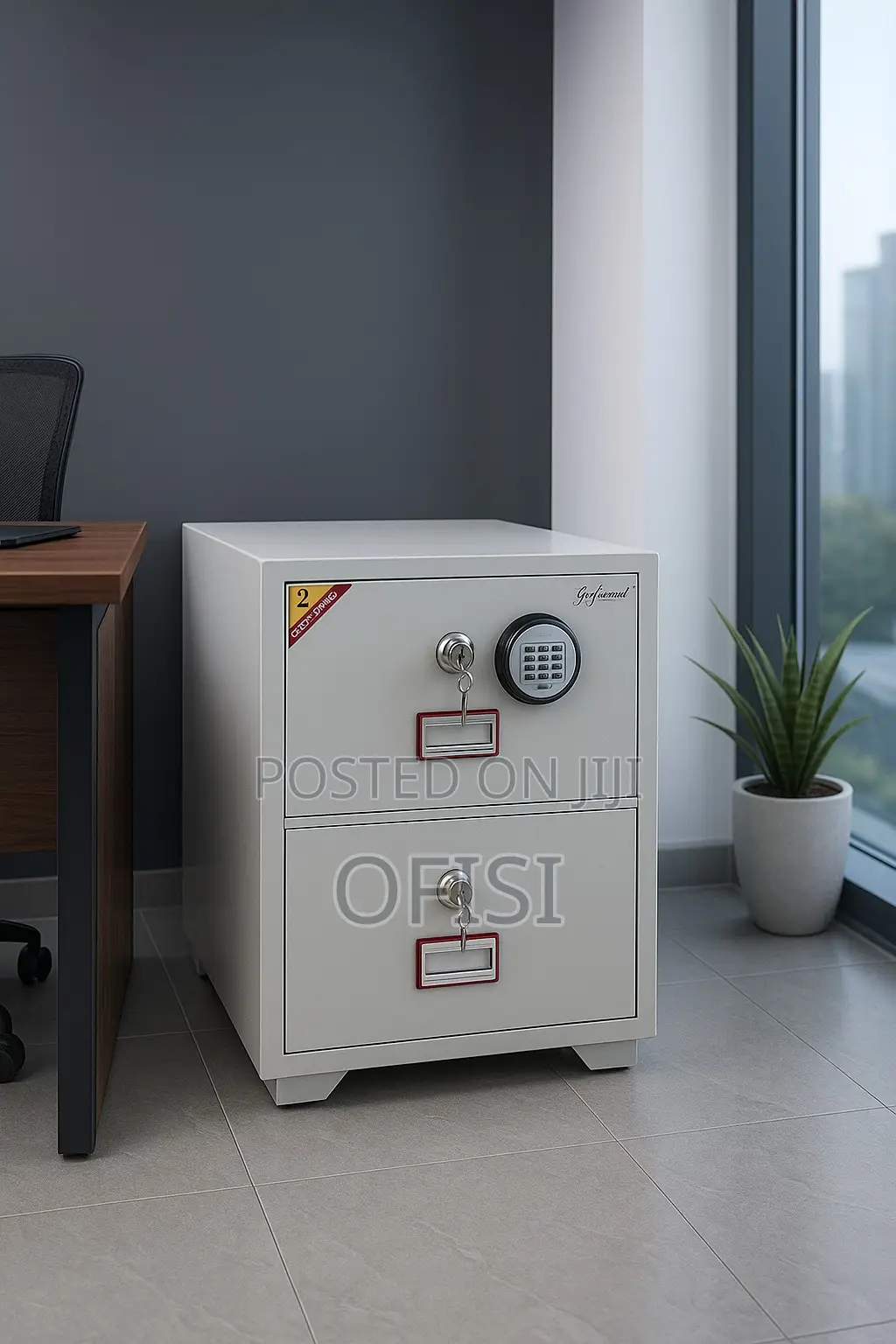 Office Safe; 2 Drawer Diplomat Fireproof Safe Cabinet