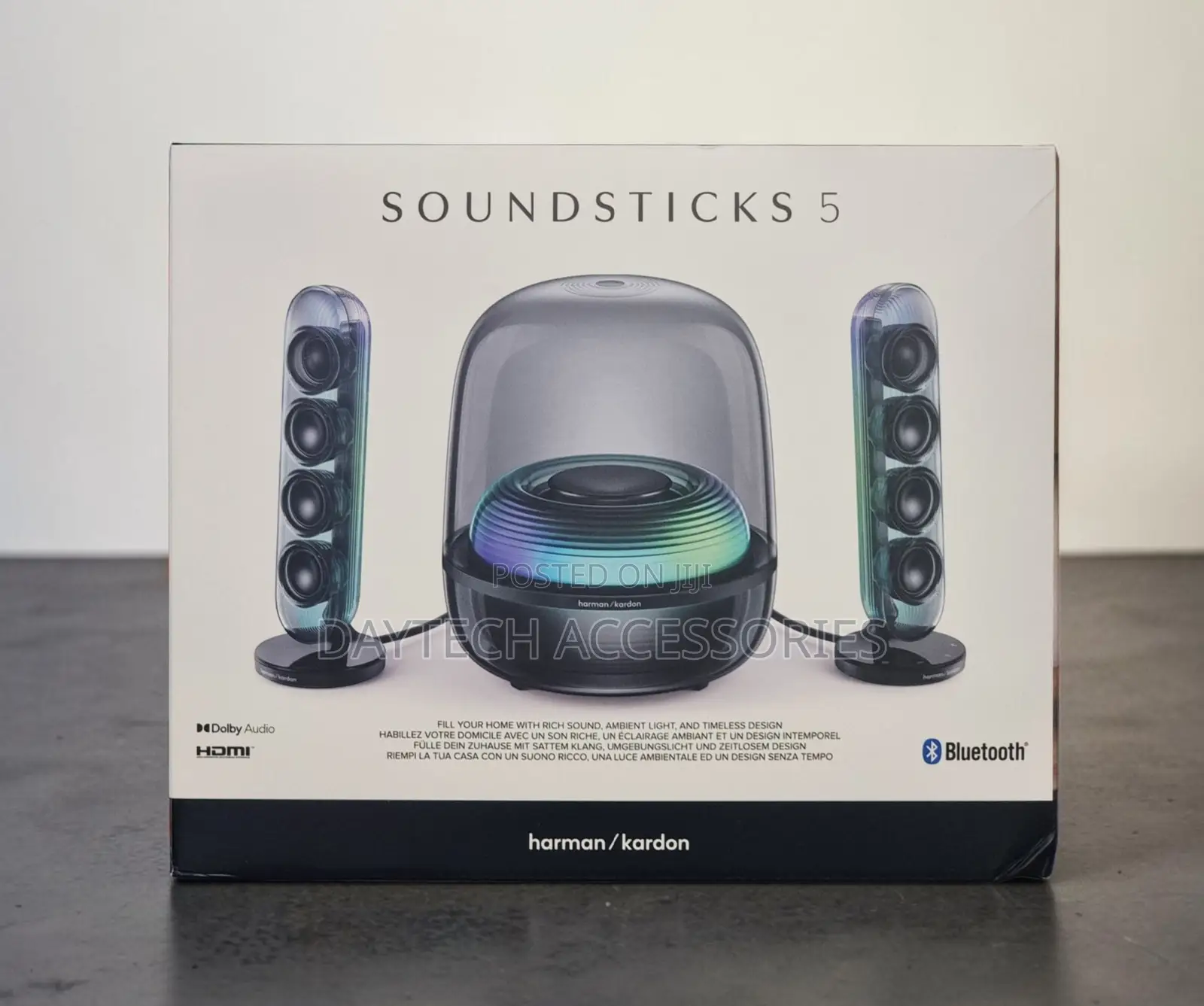 Harman Kardon Soundsticks 5 2.1-Channel Bluetooth Speakers With Hdmi.