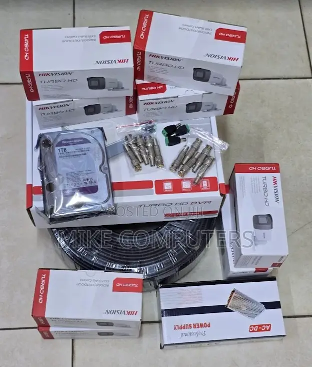 Hikvision 4 Channel Full Kit(4 Cameras Bullet or Dome)