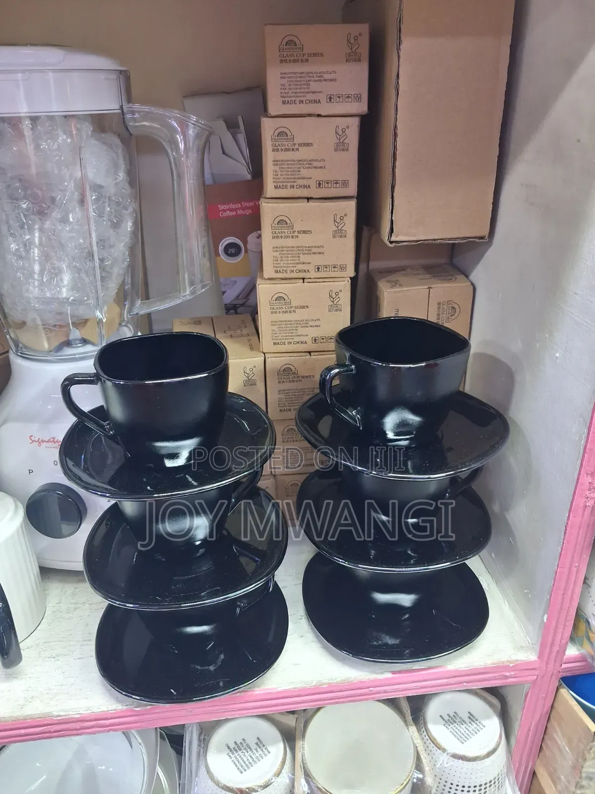 Black Tea Set% Coffee/ Tea Cup and Saucers
