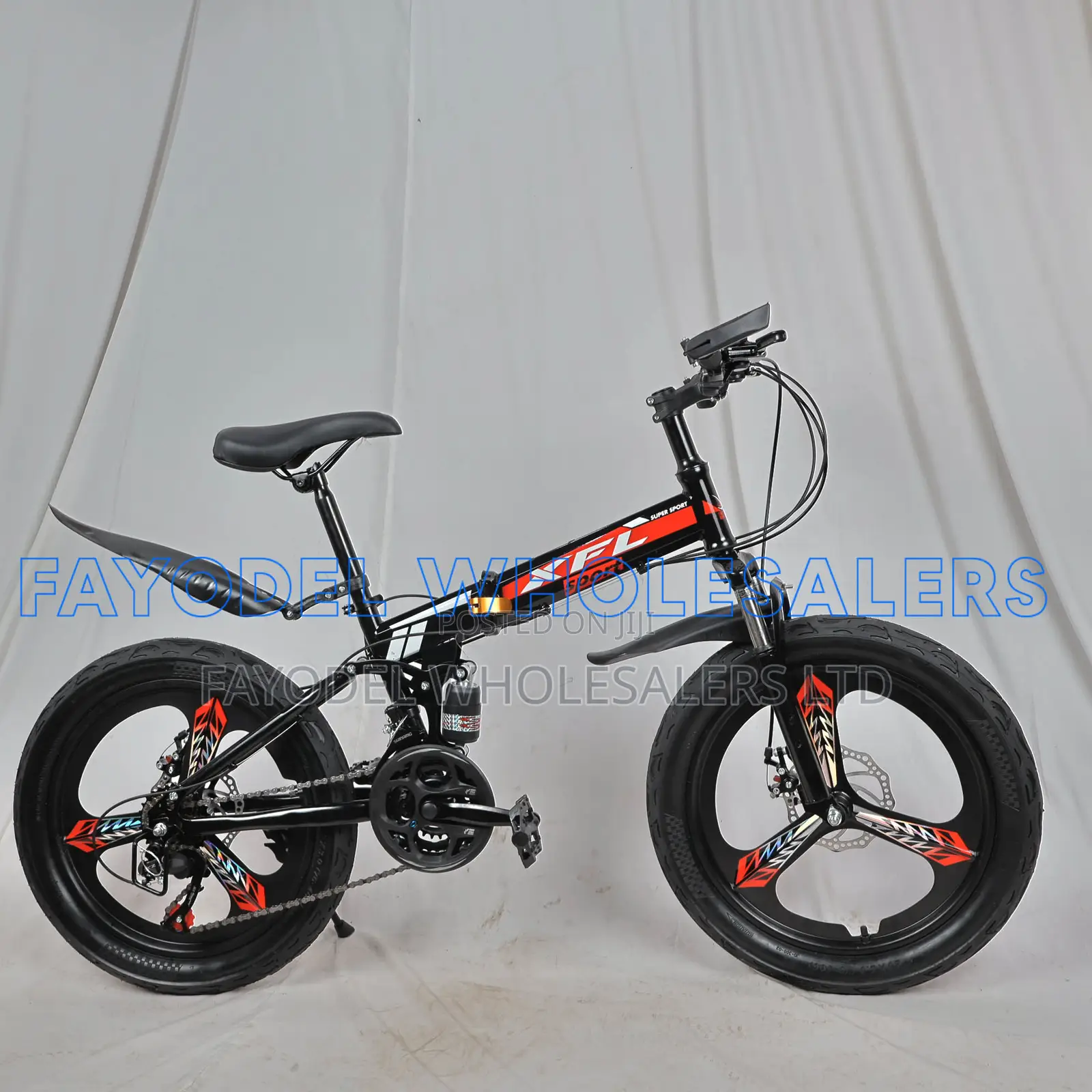 XFL Folding Bicycle 20" With Disc Brakes and Gears