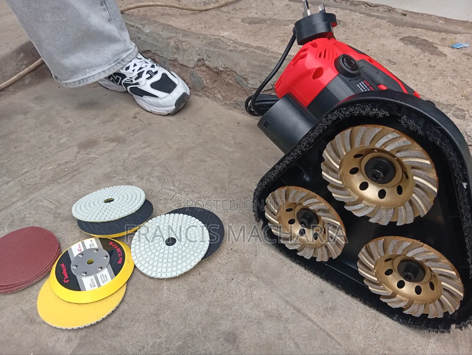 Single Phase Electric Floor Polisher/Grinder