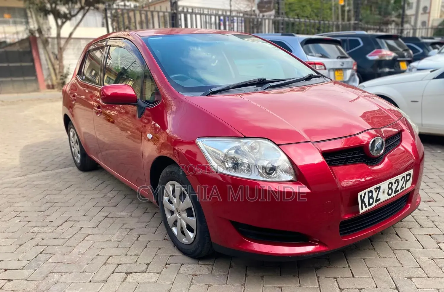 Toyota Auris 2007 Red