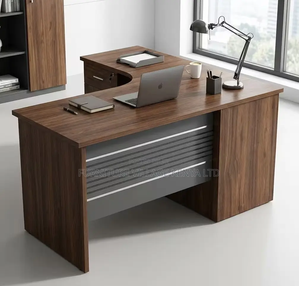 4.59ft L-Shaped Executive Office Desk